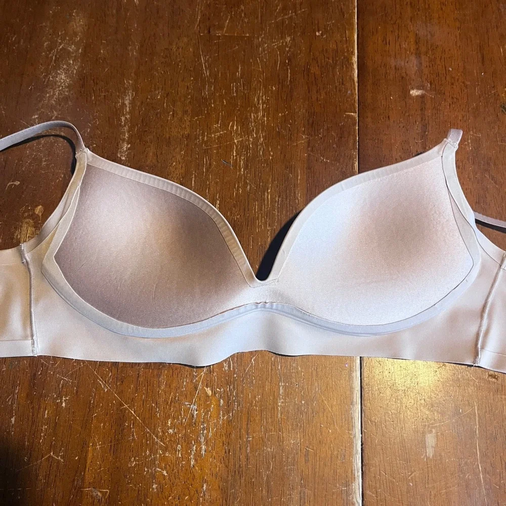 ThirdLove 24/7 Classic Wireless Bra Tan Nude Microfiber 36B Padded Comfortable